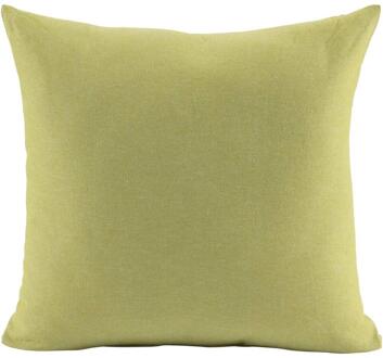 Op=Op | Leen Bakker - Sierkussen Nio - Lime - 40x40 Cm - Katoen - Groen - 10x40x40 Cm