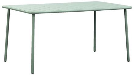 Op=Op | Leen Bakker - Tuintafel Vence - Licht - 72x150x90 Cm - Metaal - Groen