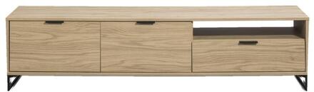 Op=Op | Leen Bakker - TV-meubel Lucca - Eikenkleur - 46x185x48 Cm - MDF - Bruin#Beige