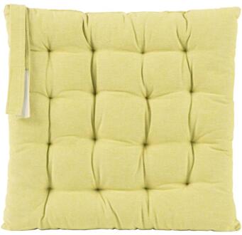 Op=Op | Leen Bakker - Zitkussen Liam - Lime - 40x40 Cm - Katoen - Groen