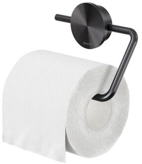 Opal Toiletrolhouder - Zonder klep - Zwart Metaal