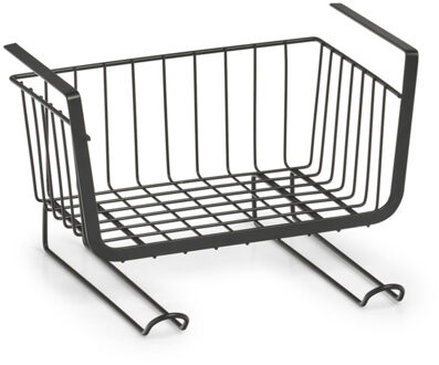 opberg opruim kast hangmandjes - zwart - 31 x 26 x 20 cm