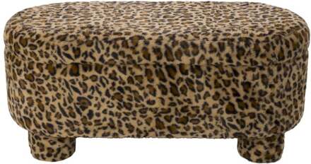 Opbergbank luipaard dodo - bruin - 43x100x42 cm