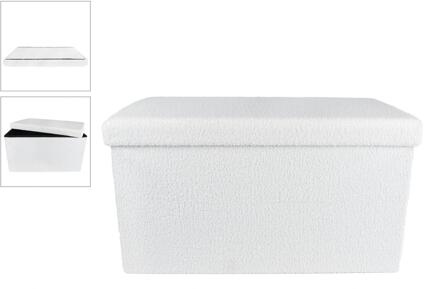 Opbergbank Rinske inklapbaar 70x38x38cm wit