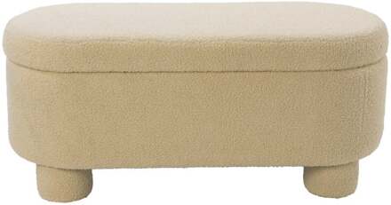 Opbergbank teddy dodo - beige - 43x100x42 cm