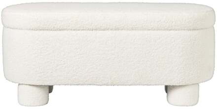 Opbergbank teddy dodo - wit - 43x100x42 cm