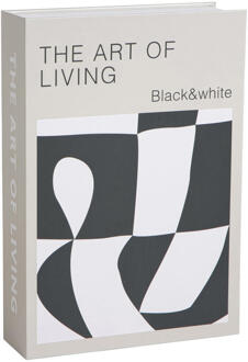 Opbergboek Art Of Living Zwart/wit - 5x23x16 Cm - Papier - Zwart#Wit