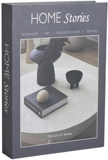 Opbergboek At Home - 5x30x21 Cm - Papier - Zwart