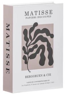Opbergboek Matisse - Naturel - 16x23x5 cm - Leen Bakker Bruin - 5 x 16 x 23