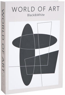 Opbergboek World Of Art Zwart/wit - 5x30x21 Cm - Papier - Wit#Zwart