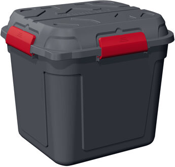 opbergbox - antraciet - 110 liter - 53 x 60 x 55 cm