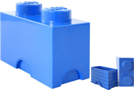 Opbergbox Brick 2, Blauw - LEGO