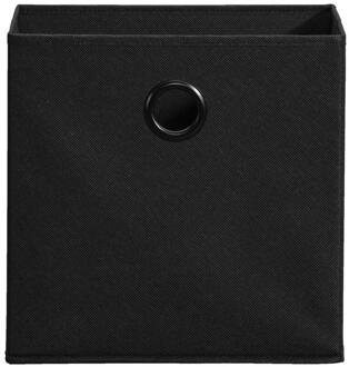 Opbergbox Kenzi - 31x31x31 Cm - Stof - Zwart