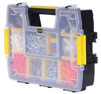 Opbergbox/sorteerdoos met stapelsysteem 29,5 x 6,5 x 21,5 cm Multi