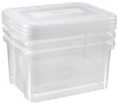 Opbergboxenset Handy 3x25 L transparant