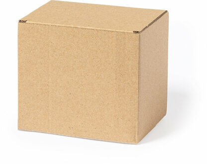 Opbergdoosje/geschenkdoosje - karton - bruin - 12 x 10,6 x 9 cm