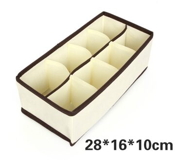 Opbergdozen Ondergoed Divider Lade Lidded Closet Organizer Ropa Interieur Organizador Voor Stropdassen Sokken Shorts Bra Organizador Eightgrid-melkachtig