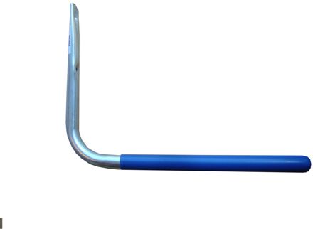 Opberghaken recht geplastificeerd Mottez Blauw