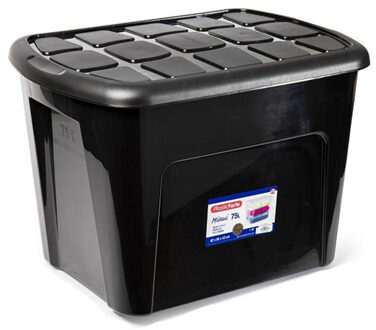 Opbergkist met deksel - Box - 75L - 60 x 42 x 43 cm