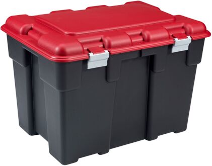Opbergkoffer Explorer 185l Zwart/rood