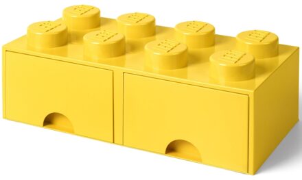 Opberglade Brick 8, Geel - LEGO