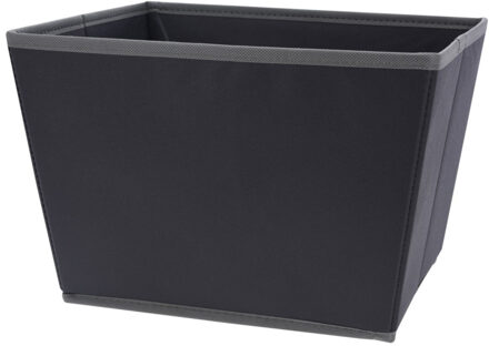 Opbergmand - antraciet grijs - 29 x 24 x 20 cm - polyester - kledingkast manden