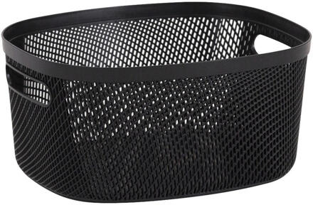 Opbergmand Mesh Antraciet - 6,7L - Polypropyleen - Grijs - 24x29x14.5 Cm