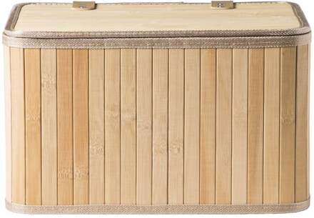 Opbergmand met deksel Oscar - 20x23x33 cm - naturel