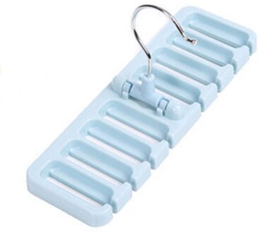 Opbergrek Tie Riem Sjaal Organisator Space Saver Draaiende Hanger Houder Perfect Blauw