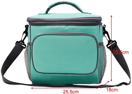 Opbergtas Tote Opslag Handtas Draagbare Lunch Tas Tote Geïsoleerde Koeler Ijs Lunchbox Voedsel Opslag Voor Picknick Reizen groen