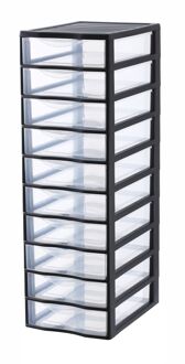 Opbergtoren 81,5x26x36,5cm Met 10 Laden