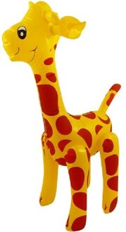 Opblaas giraffe dieren 59 cm - opblaasspeelgoed Multikleur