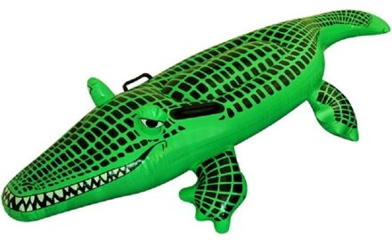 Opblaas krokodil groen 150 cm - opblaasspeelgoed