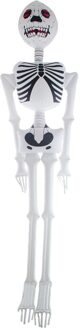 Opblaas Skelet Geraamte Groot Wit - Transparant
