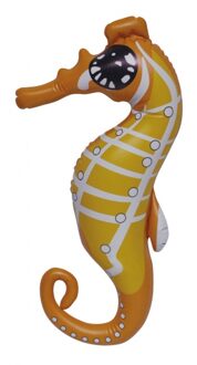 Opblaas zeepaard oranje 51 cm