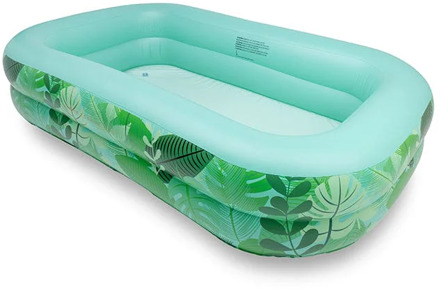 Opblaas Zwembad Tropisch Groen - 211 x 132 x 114 cm Multikleur