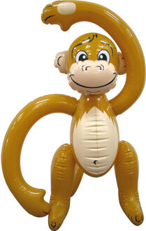 Opblaasbaar aapje - 61 cm - Tropische feest decoratie Multi