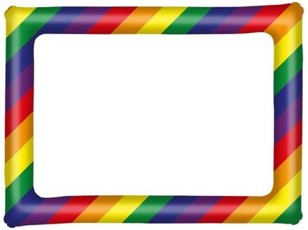 Opblaasbaar Photo Frame Regenboog (60x80cm) Multikleur - Print