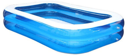 Opblaasbaar rechthoekig zwembad 262 x 175 x 51 cm - Opblaaszwembaden Blauw