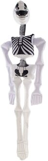 Opblaasbaar Skelet Geraamte 90cm Wit - Transparant