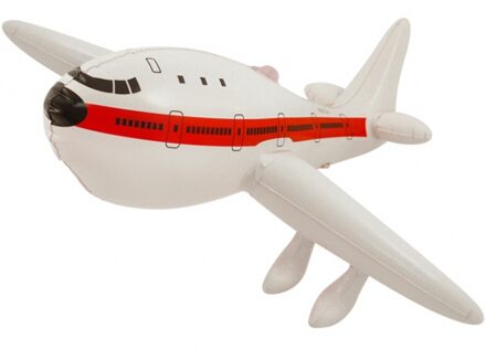 Opblaasbaar speelgoed vliegtuig - 50 cm - speelgoed voertuig