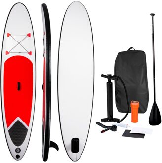 Opblaasbaar SUP Board met Accessoires - Rood/Wit - 305 x 71 x 10 cm