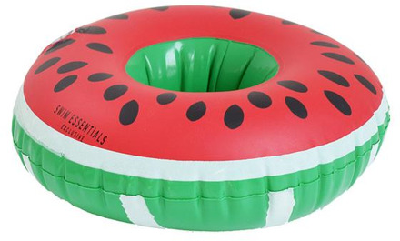 Opblaasbare Bekerhouder Meloen Rood - Zalm, Groen