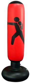 Opblaasbare Bokszak Boksen Zandzak Fitness Training Stress Relief Speelgoed Rood