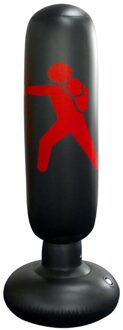 Opblaasbare Bokszak Boksen Zandzak Fitness Training Stress Relief Speelgoed zwart