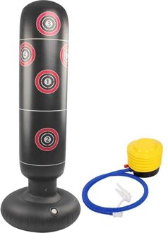 Opblaasbare Bokszakken Boksen Voetstuk Zware Punch Bag, Vrijstaande Fitness Bokszak Voor Volwassenen, Kinderen 155Cm