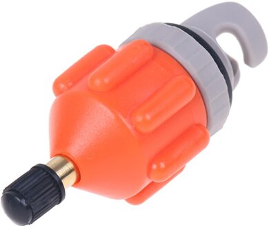 Opblaasbare Boot Pomp Valve Adapter Sup Air Paddle Board Kajakken Nuttig Tool Surfen Roeien Water Accessoires Voor Water Sport Oranje