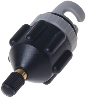 Opblaasbare Boot Pomp Valve Adapter Sup Air Paddle Board Kajakken Nuttig Tool Surfen Roeien Water Accessoires Voor Water Sport zwart