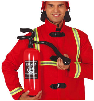 Opblaasbare brandblusser - rood - 55 cm - brandweer - verkleedaccessoires