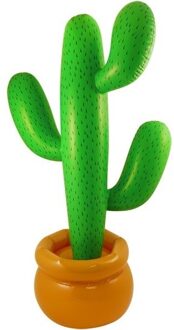 Opblaasbare cactus 87 cm feestartikelen Multi